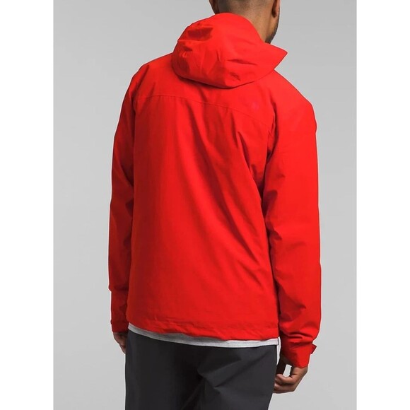 The North Face Men’s ThermoBall Hooded Eco Triclimate Jacket RED BLACK 3XL $400 - Picture 4 of 12